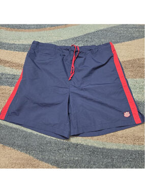 Polo Sport Ralph Lauren Swim Trunks Mens L Navy Red Shorts